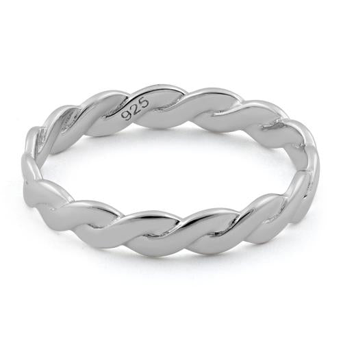 Sterling Silver Braided Band Ring