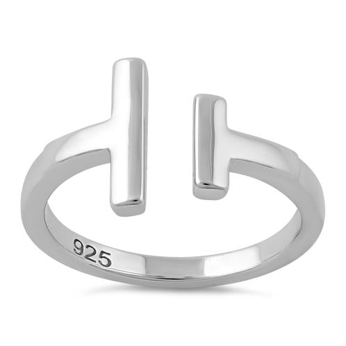 Sterling Silver Double Bar Ring