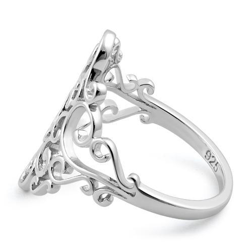 Sterling Silver Elegant Vines Ring