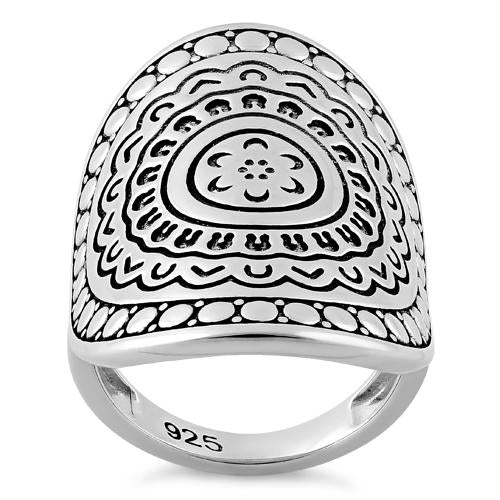 Sterling Silver Enchanted Shield Ring
