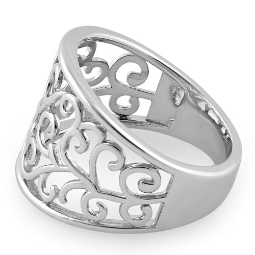 Sterling Silver Filigree Caged Ring