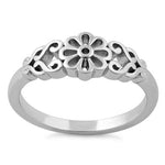 Sterling Silver Filigree Flower Ring