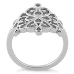Sterling Silver Flower Filigree Ring