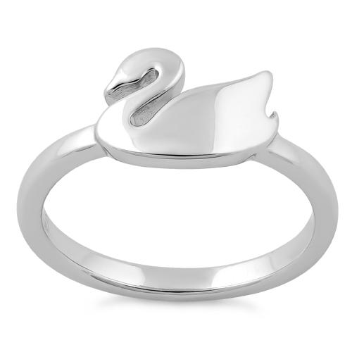 Sterling Silver Swan Ring