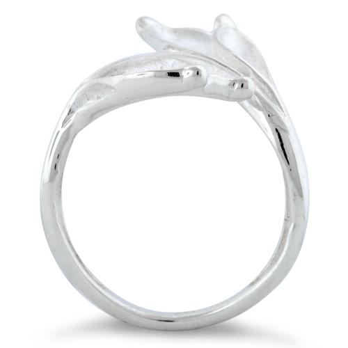 Sterling Silver Four Leaves Ring