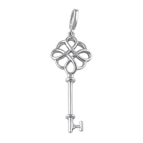 Sterling Silver Key Pendant