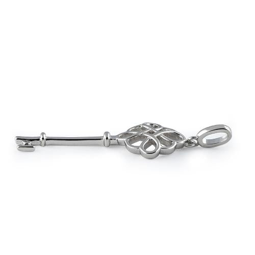 Sterling Silver Key Pendant