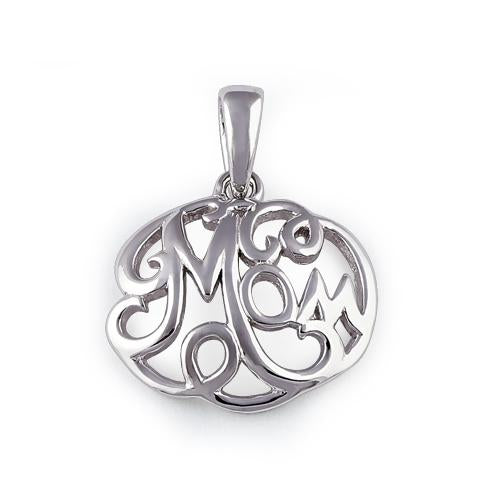 Sterling Silver "Mom" Pendant