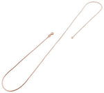 14K Rose Gold Plated Sterling Silver Snake Chain 0.7MM