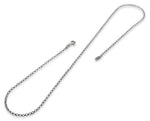 Rhodium Sterling Silver Rollo Chain 2.0MM