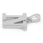 Sterling Silver Plain Letter N Pendant