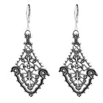 Sterling Silver Large Chandelier Dangle Earrings