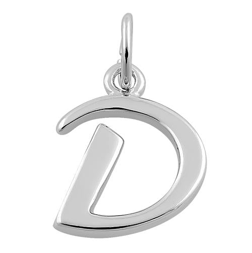 Sterling Silver Letter D Pendant