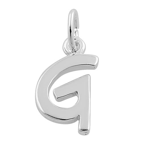 Sterling Silver Letter G Pendant
