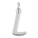 Sterling Silver Letter L Pendant