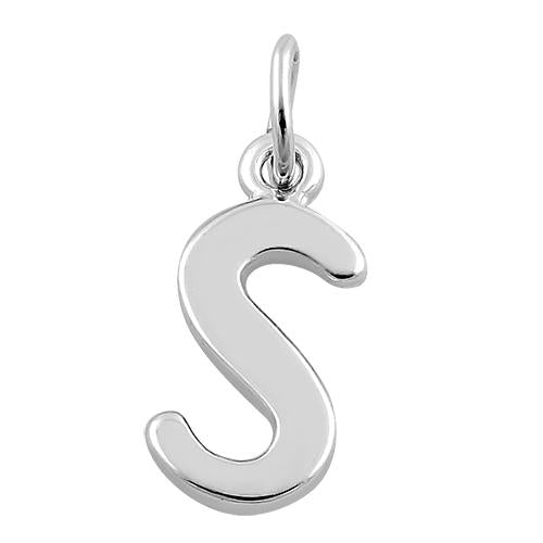 Sterling Silver Letter S Pendant