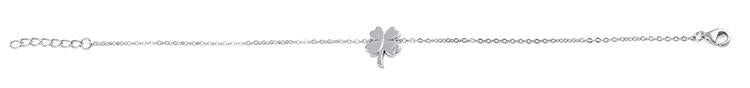 Sterling Silver Four-Leaf Clover Bracelet