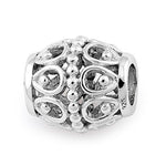 Sterling Silver Intricate Bead Vase Pendant