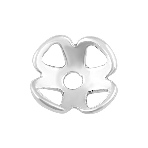 Sterling Silver Bead Flower Cap - PACK OF 10