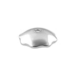 Sterling Silver Bead Plain Cap - PACK OF 12