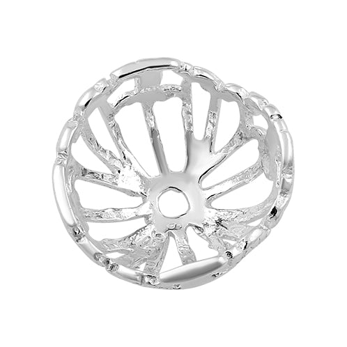 Sterling Silver Bead Rope Pattern Cap