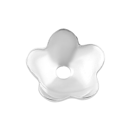 Sterling Silver Bead Cap Flower 5mm - PACK OF 25