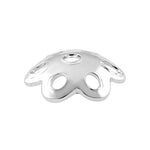Sterling Silver Bead Cap Perforated Flower 6mm - PACK OF 25