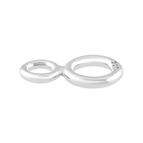 Sterling Silver Figure 8 Connector 8.5 x 4.5mm - PACK OF 10