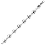 Stainless Steel Fleur-de-lis Bracelet