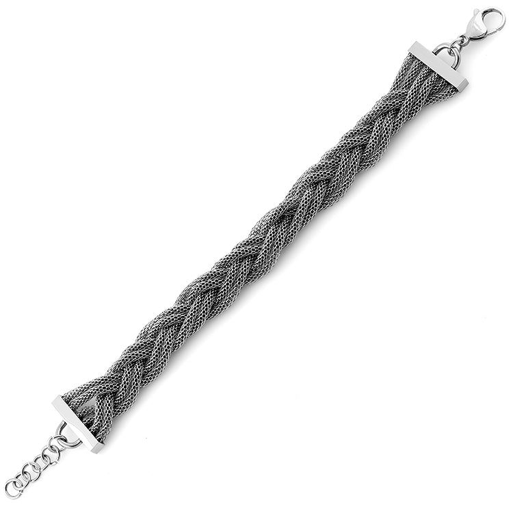 Stainless Steel Thick Braided Mesh Bracelet