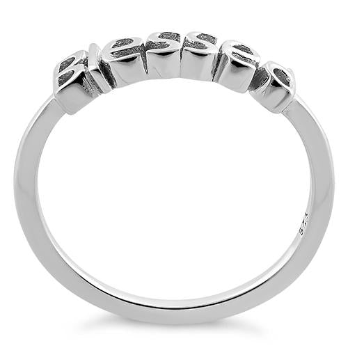 Sterling Silver "Blessed" Ring