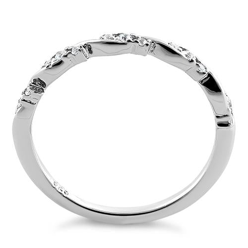 Sterling Silver Dainty CZ Ring