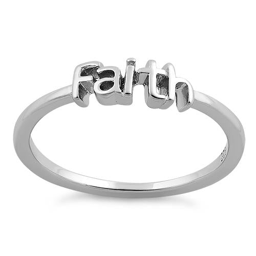 Sterling Silver "Faith" Ring