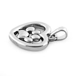 Sterling Silver Hear & Paw Pendant
