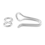 Sterling Silver Hook & Eye 13 x 4mm - PACK OF 4