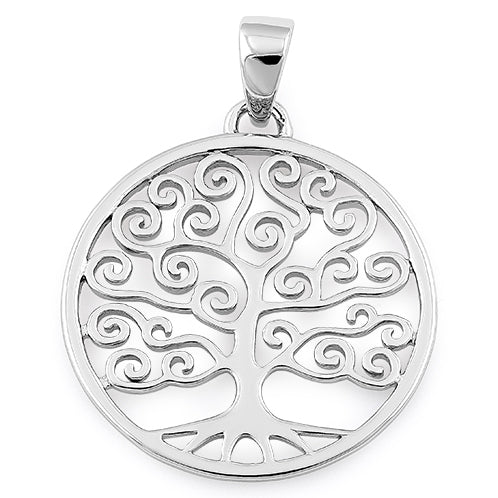 Sterling Silver Large Tree of Life Pendant