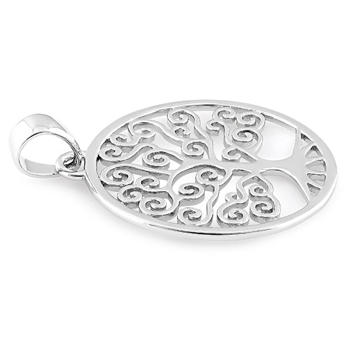 Sterling Silver Large Tree of Life Pendant