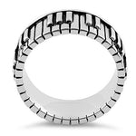 Sterling Silver Piano Keys Ring