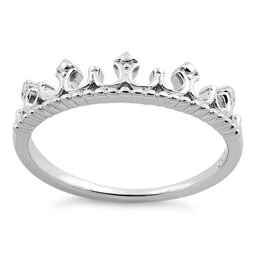Sterling Silver Princess Tiara Ring