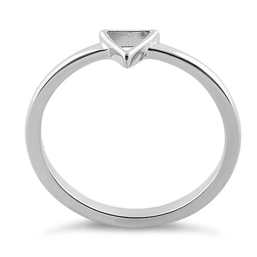 Sterling Silver Triangle Ring