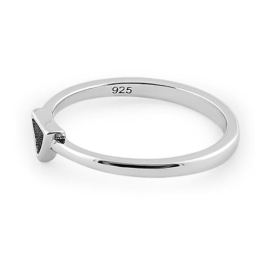 Sterling Silver Triangle Ring