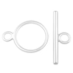 Sterling Silver Hollow Light Weight Toggle Clasp 13mm