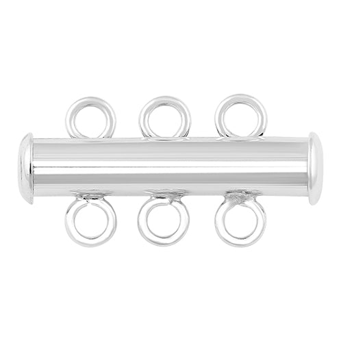 Sterling Silver Tube Clasp 21mm