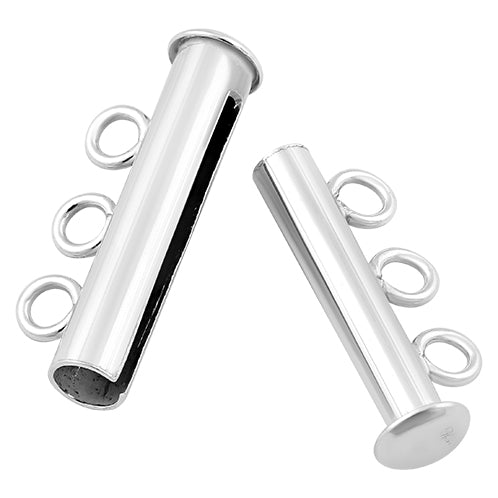 Sterling Silver Tube Clasp 21mm