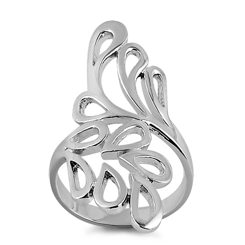 Sterling Silver Leaves Ring