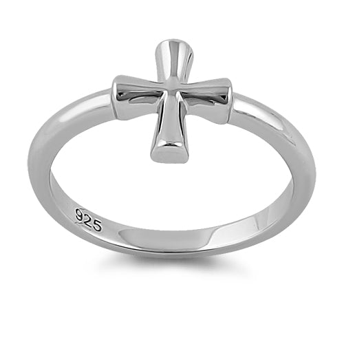 Sterling Silver Small Cross Ring