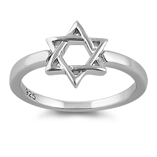 Sterling Silver Star of David Ring