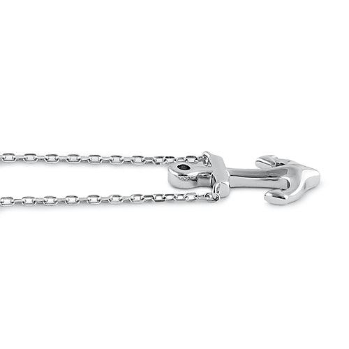 Sterling Silver Anchor Necklace