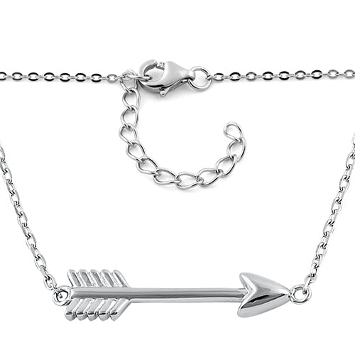 Sterling Silver Arrow Necklace