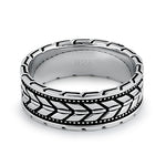 Sterling Silver Arrow Band Ring